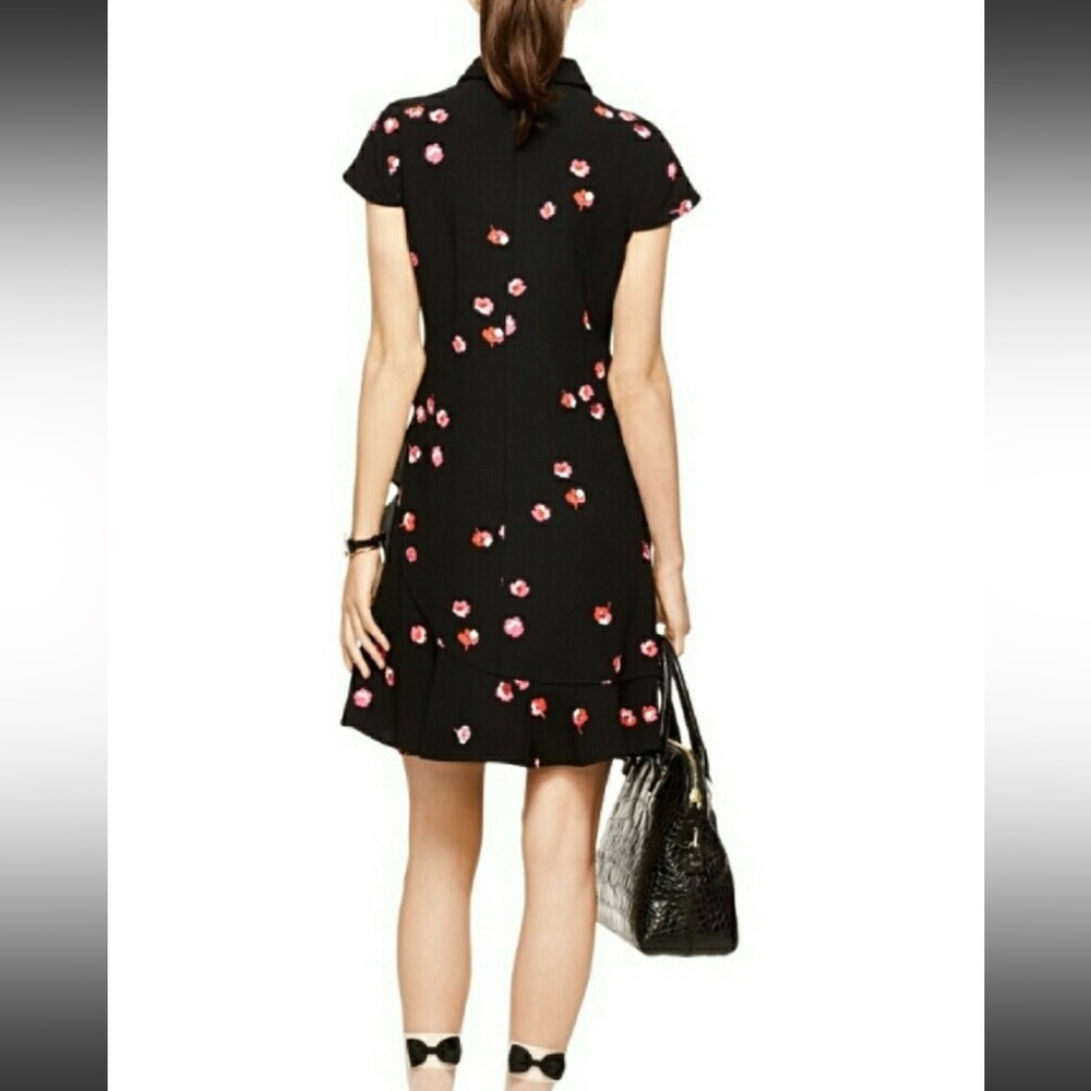 NWT KATE SPADE PETITE FLORALS RUFFLE DRESS - Picture 6 of 6